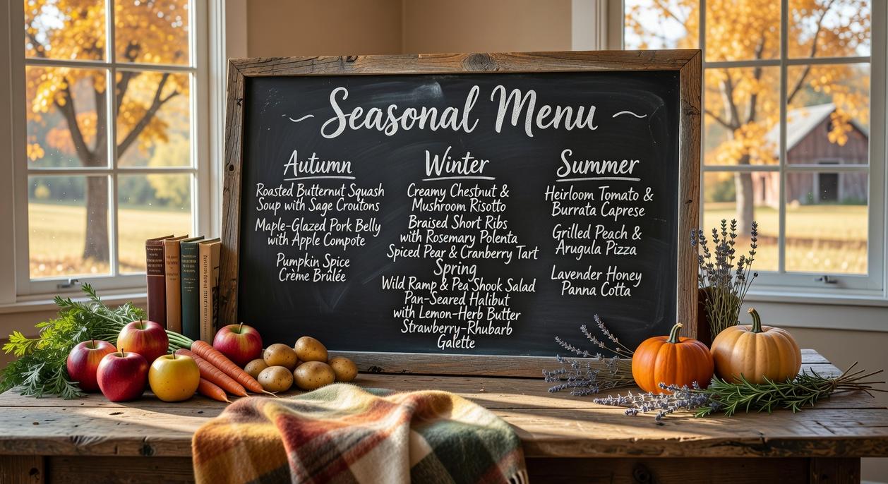 seasonal menu